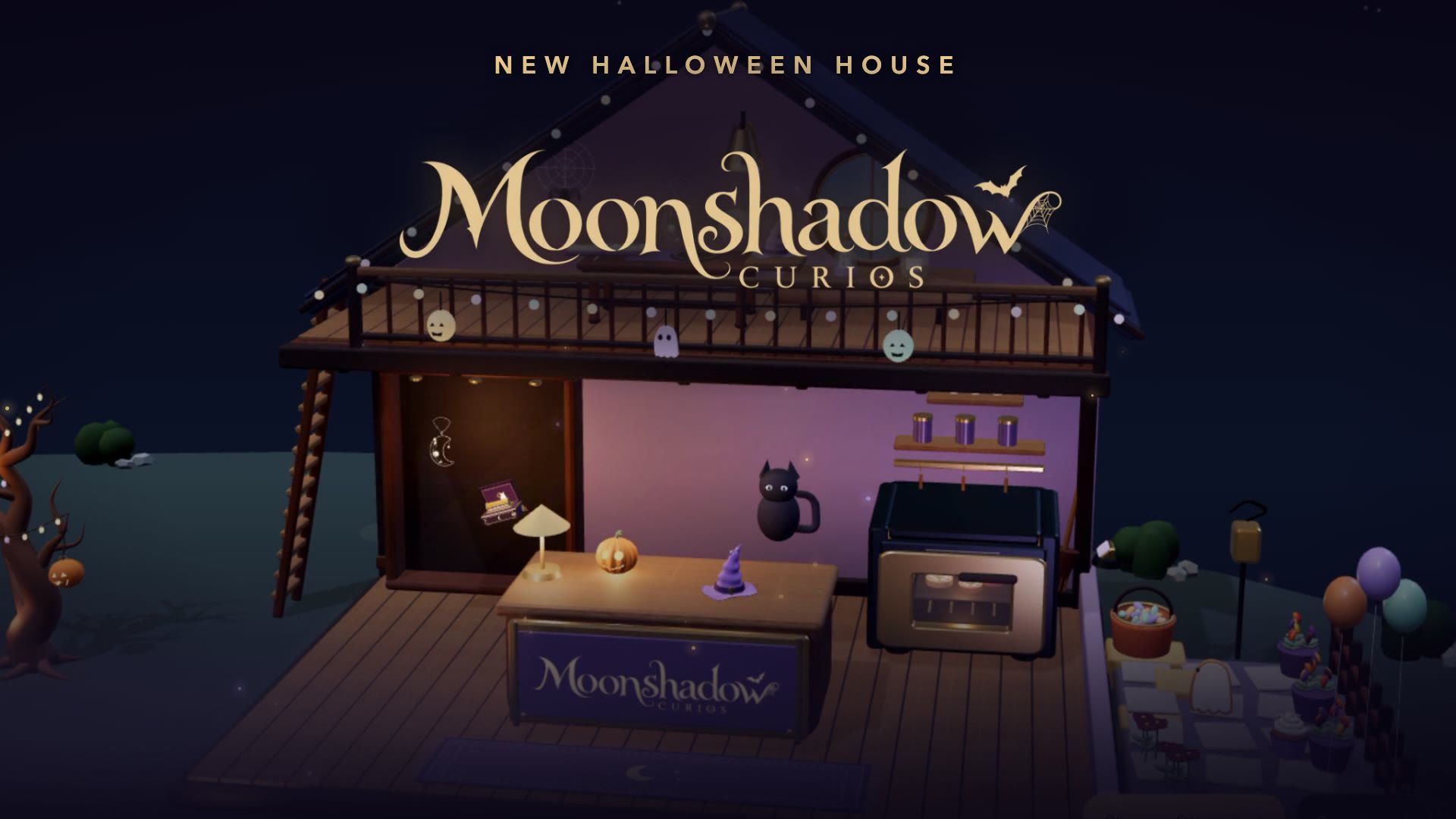 Moonshadow Curio House in the moonlit world